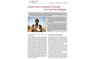 Small Scale Livestock Farming and Food Sovereignty