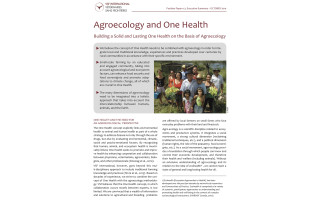 Agroecology and One Health. Building a solid and lasting One Health on the basis of Agroecology.
