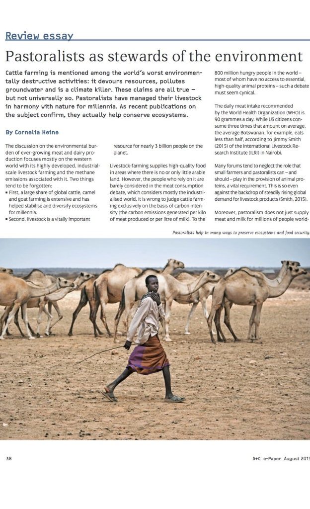 Pastoralists as stewards of the environment