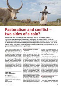 Pastoralism and conflict – two sides of a coin?