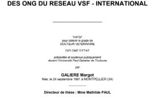 Réalisation d’une enquête sur les dispositifs de santé animale de proximité dans les pays d’intervention des ONG du réseau VSF-International