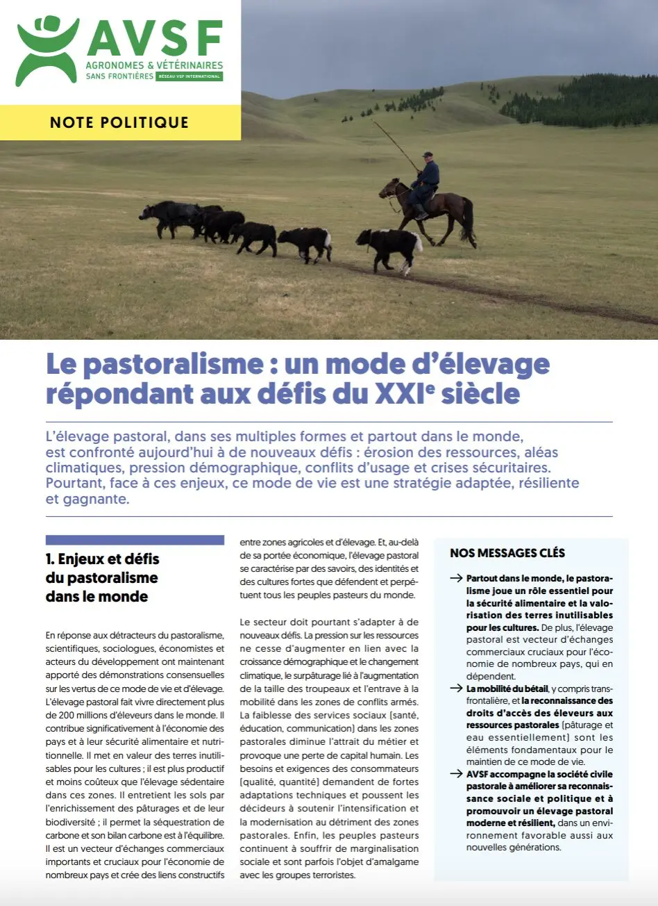 Le pastoralisme : un mode d’élevage répondant aux défis du XXIᵉ siècle